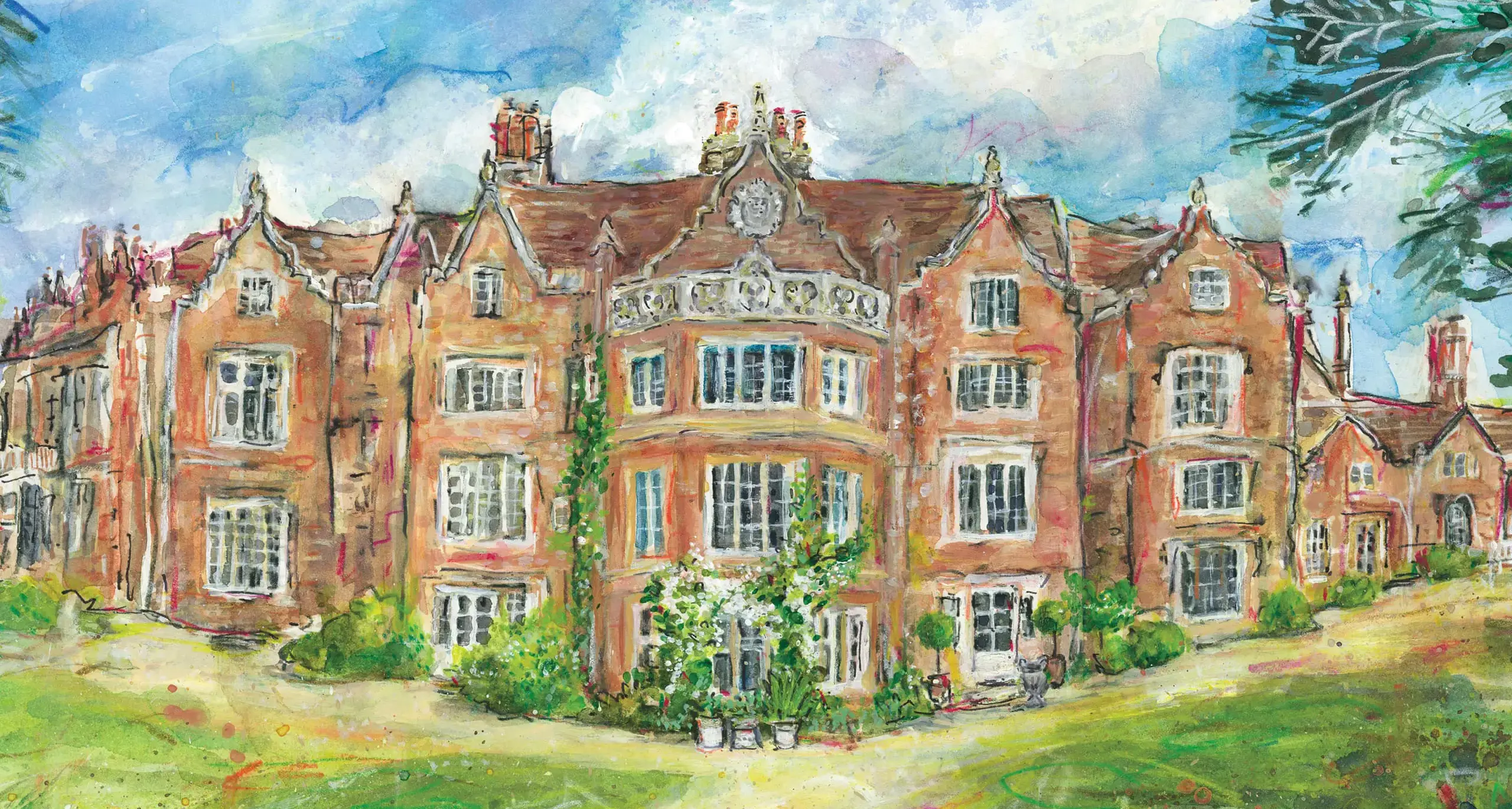 An Illustration of the Embley main building