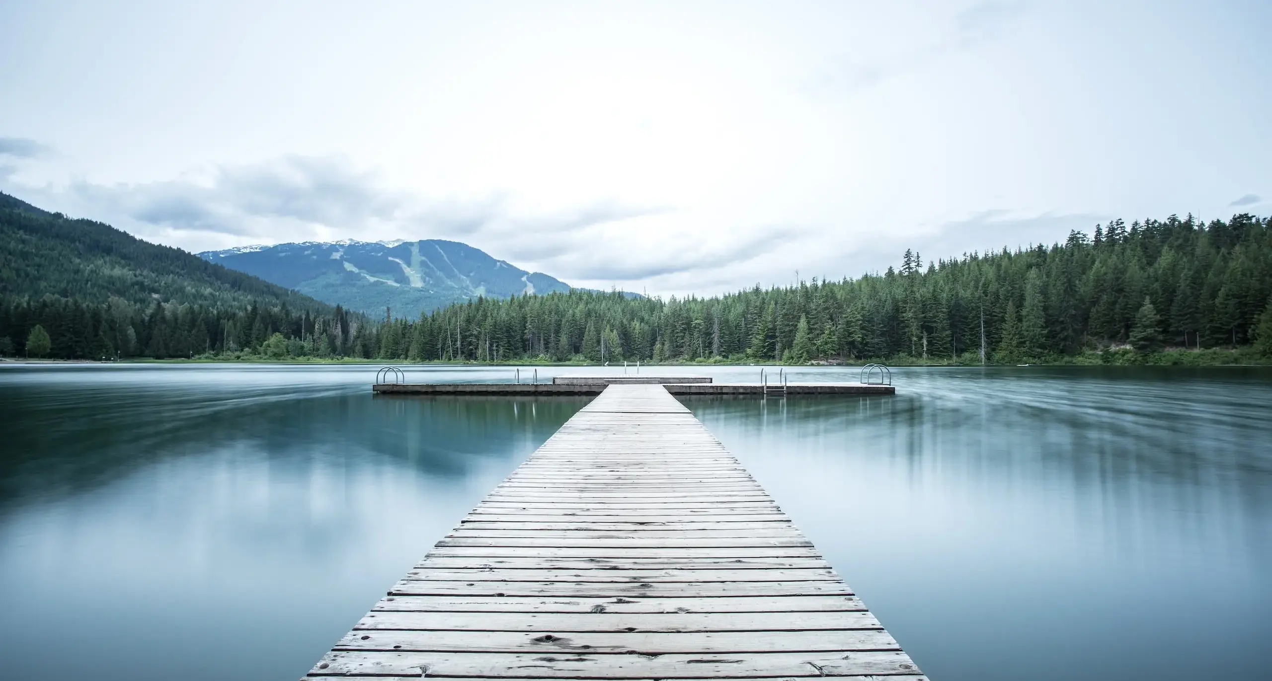 View of a dock on a lake