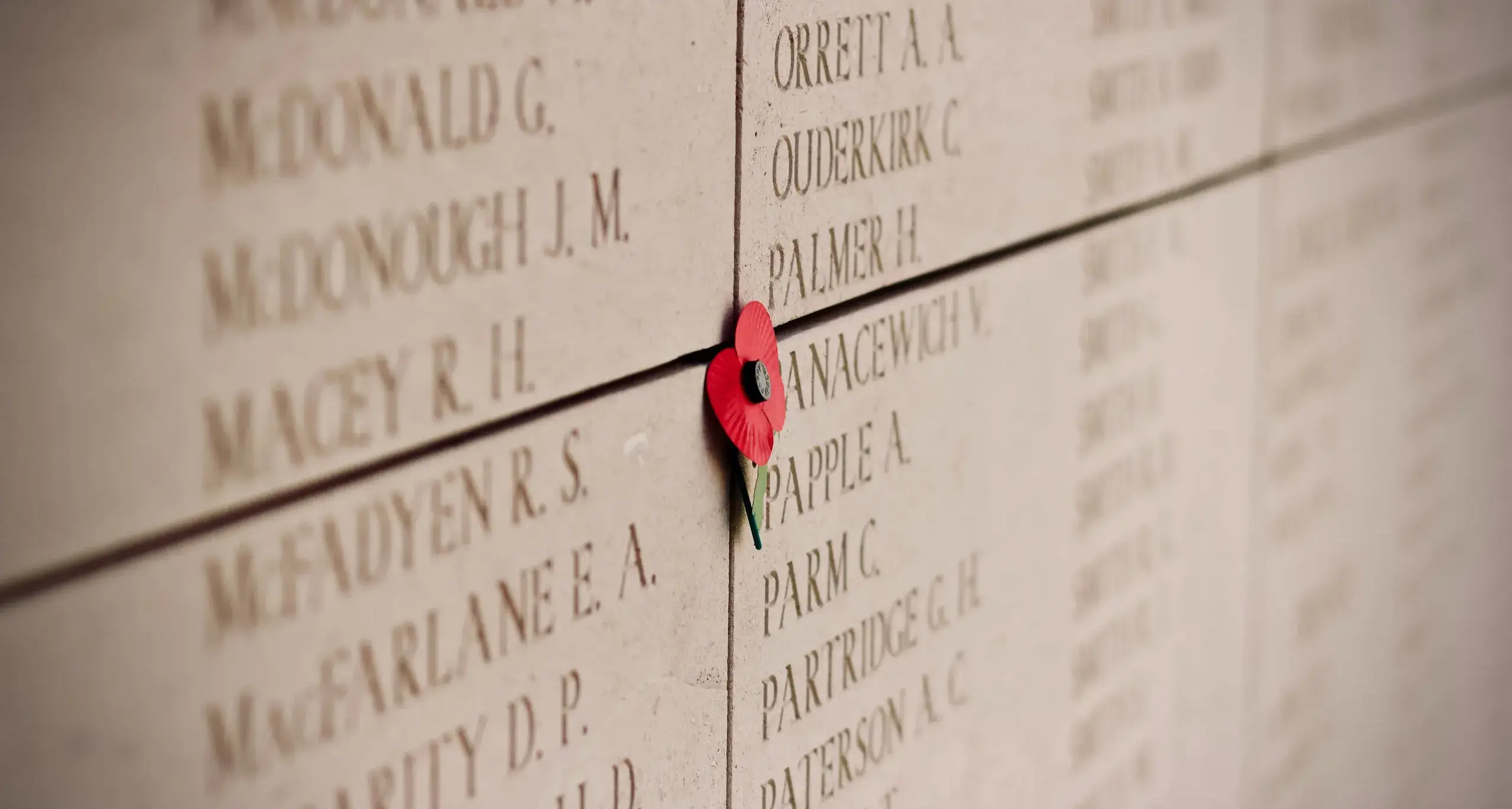 War memorial wall