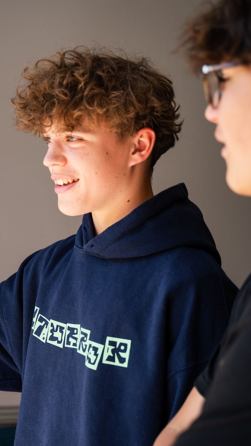 Embley pupil looking out of window