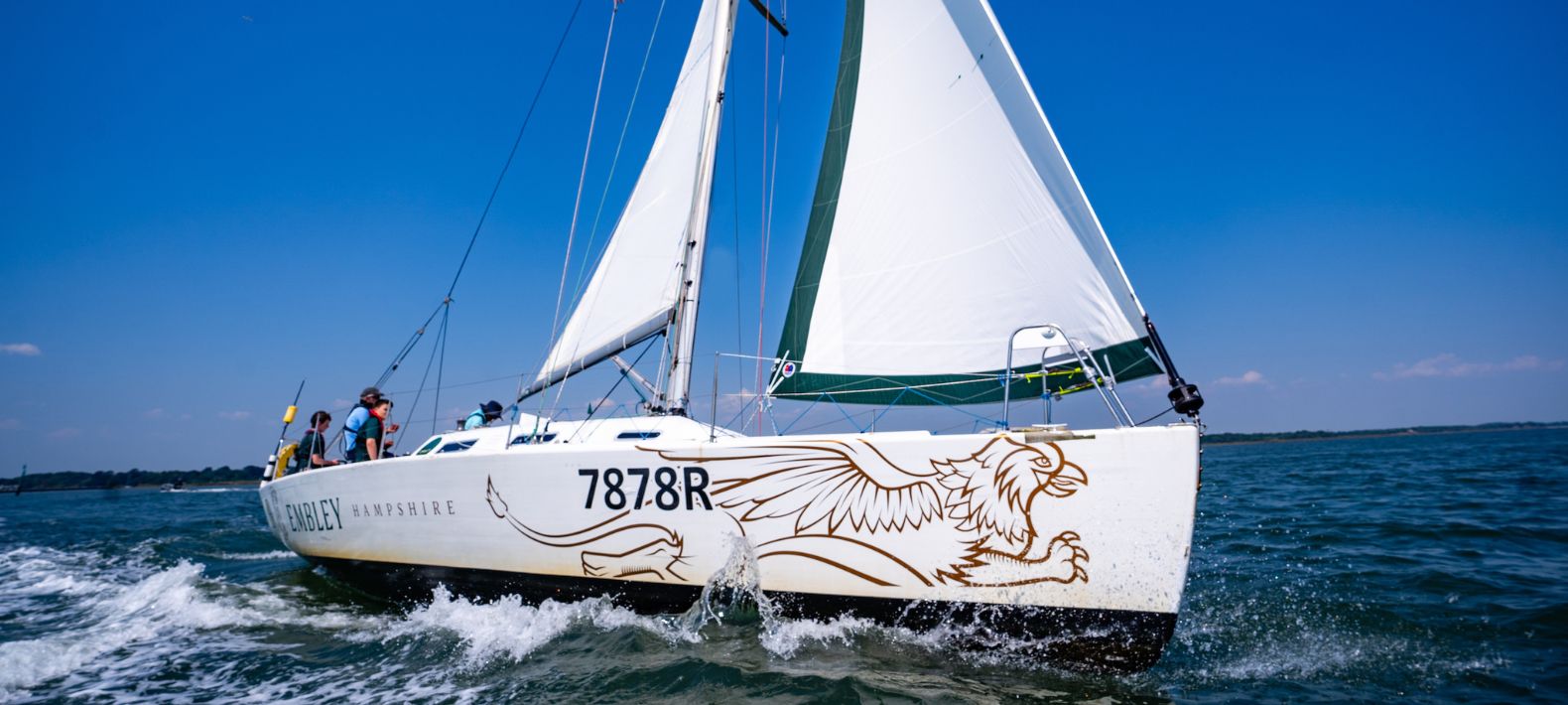 Embley sail boat at sea